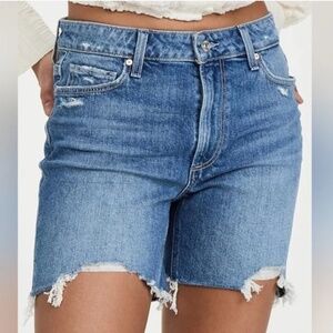 PAIGE | Sarah Longline Short Denim Shorts